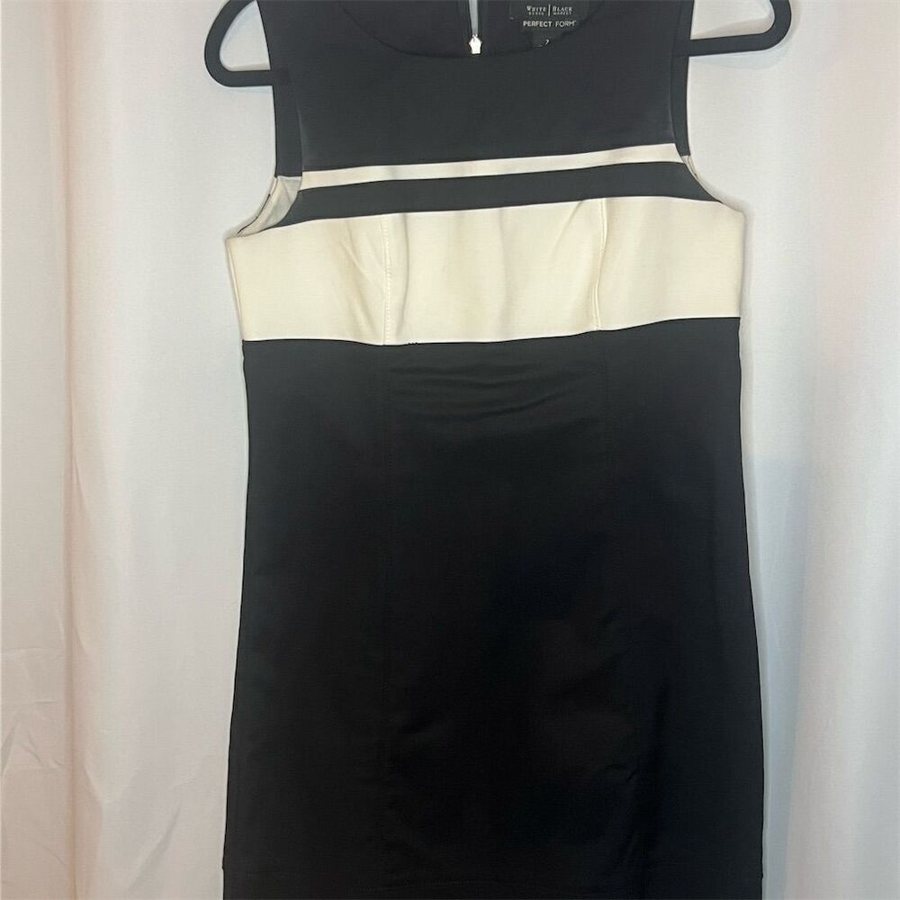 White House Black Market Women's Black Sheath Mini Dress Size 2 - Standard Size